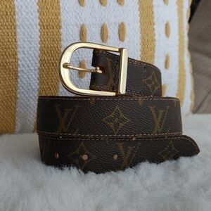 Louis Vuitton vintage Saks fifth avenue monogram belt 28-30.